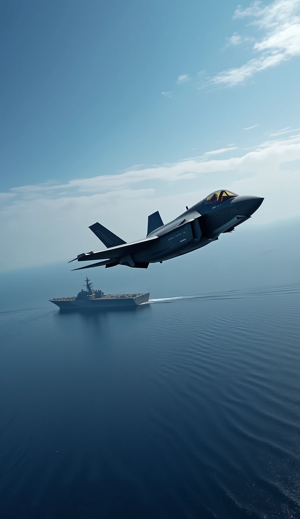 high resolution images、High-definition image of the F-35B during an Arleigh Burg-class Aegis escort mission、creative image、Red Sea near Cairo, Egypt、Advancing the Red Sea Passageway(Arleigh Burg-class Aegis)、F-35B in Surveillance Flight、under a dramatic blue sky(Famous Paintings))、F-35B(1 American class amphibious assault ship)Has taken off、Slightly rough sea、Windless Day、Another F-35B Viewpoint。