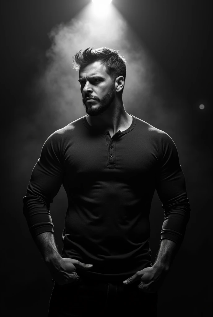 handsome Nicolas Lebeau without clothes. Sensual shooting. pleasure. sweaty body . sex. Chest muscles! Chest hair! ((monochrome)), ((grayscale)) Smoke!!!