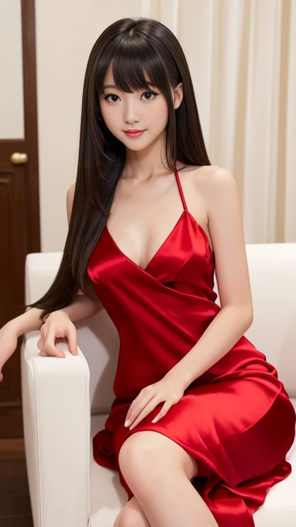 ((NSFW)),20-year-old woman in bright red and white dress、Wet Dresedium breast、A shy smile、 Knee-high boots, 19-year-old female, (When it enters the sheath:1.3), Short Bob Wavy Hair、Dark brown hair, Tight mini skirt,Race Queen, (Glossy Skin), Brown eyes, Kamimei、Short Bob Wavy Hair、Puffy nipples、Puffy、stockings、Under the skirt、Small Hips、Big earrings、necklace、A girl's costume with sponsor logos printed on it, (Participate in a motorsport race)+, Sexy Hips、Kamimei、Chest opening、Poses that accentuate the chest、White lace panties、Lace bra