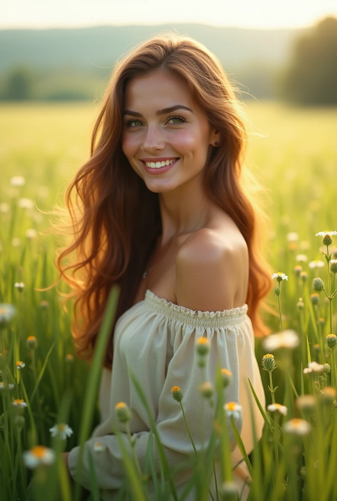 American teenage woman lying down shirtless