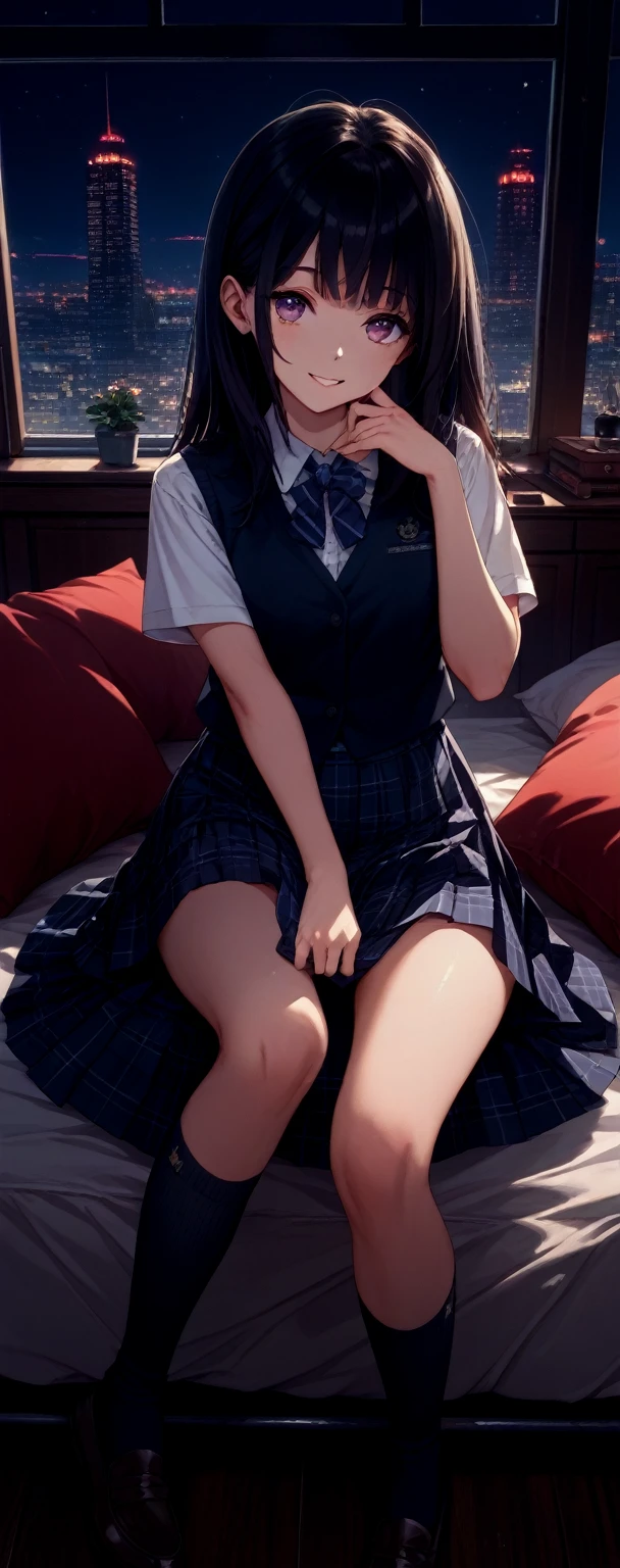 masterpiece, best quality, highres, BREAK,
blush, (sweat:1.0),, (sweat:1.0),, blush, (soft bed linens:1.1), (soft bed linens:1.1),
, <lora:konori_mii_v1:0.7>, aamii, short hair, black hair, blue eyes, glasses,
school uniform, yellow neckerchief, collared shirt, sweater vest, (blue vest:1.2), short sleeves, armband,
plaid skirt, grey skirt,
,full body, beach,