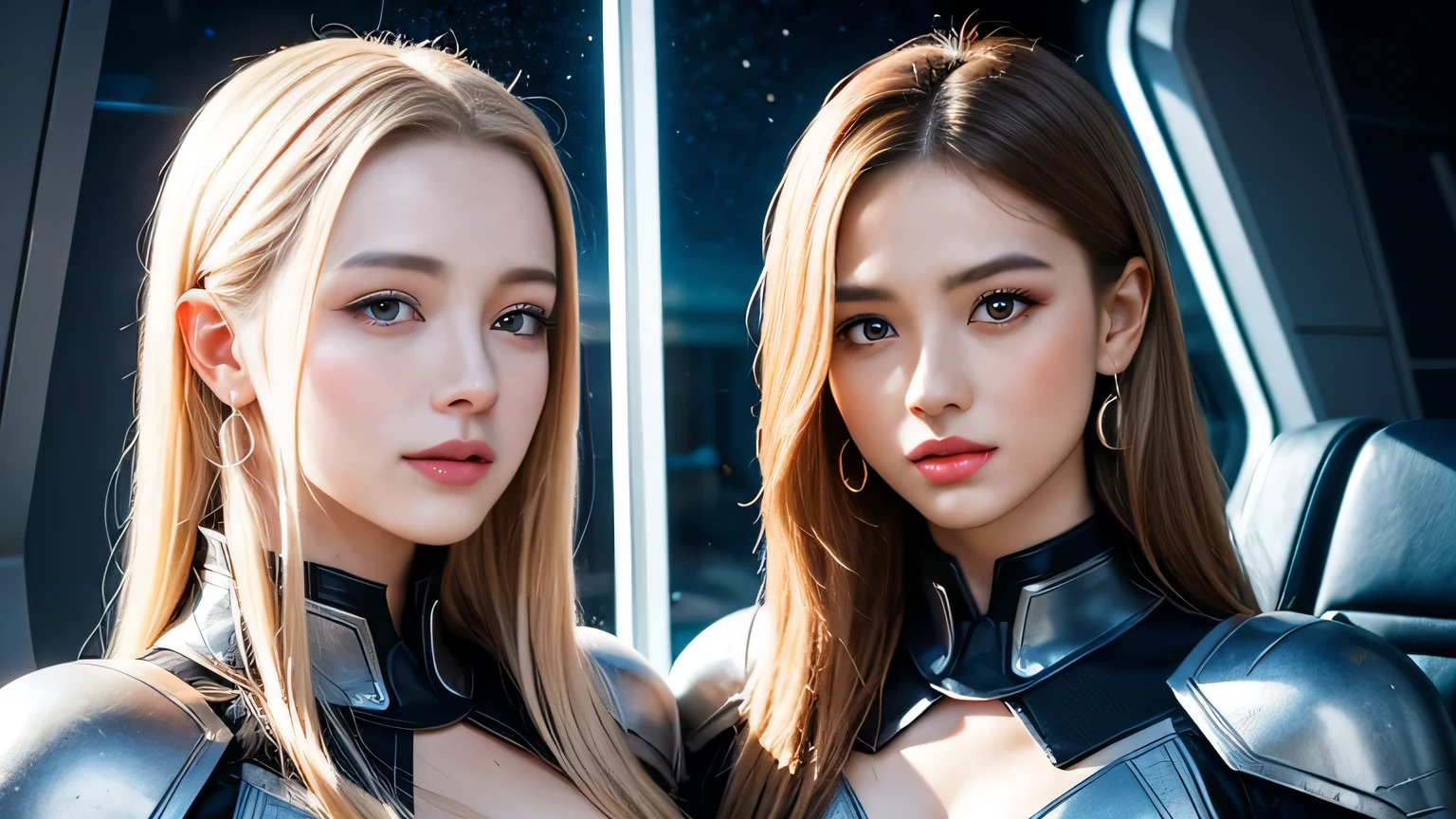 (highest quality、4k、8k、High resolution、masterpiece:1.2)、Super detailed、(Real、Photorealistic、Photorealistic:1.37)、A young and beautiful woman、Science fiction、treasure hunter、Unearthing ancient ruins in space、Transcendently beautiful face、Ideal proportions、Big Breasts、Beautiful long straight hair gathered into a braid、blonde、Dynamic Pose、A revealing holographic outfit、Bra Top、Dynamic Angleynatalee woman、cr1r3、natural breasts、

