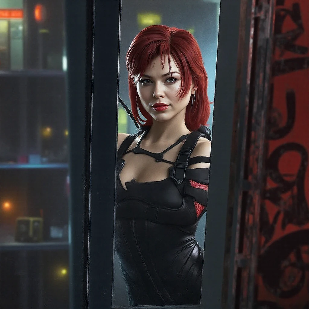 Scarlett Johansson, bandage, shorts, wearing dominatrix black latex, shot on dslr, detailed face, cinematography, maximum details, neutral colors, hdr, muted colors, soft cinematic light, insane details, intricate details, hyperdetailed, masterpiece, 8k, wallpaper, (detailed), hdr, high quality, ((high detailed skin, skin details)), sharp focus, 8k uhd, dslr, high quality, film grain, with cane on her hand, black hair