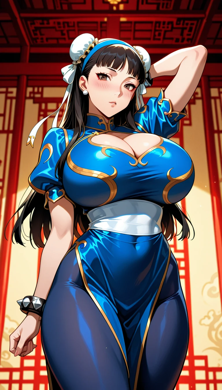 breast curtains, china dress, areola slip,(best quality:1.0), (8k wallpaper:1.0), extremely delicate and beautiful, (beautiful detailed face:1.0), (detailed deep eyes), symmetrical breasts, deep eyes, steam, shiny skin,nsfw