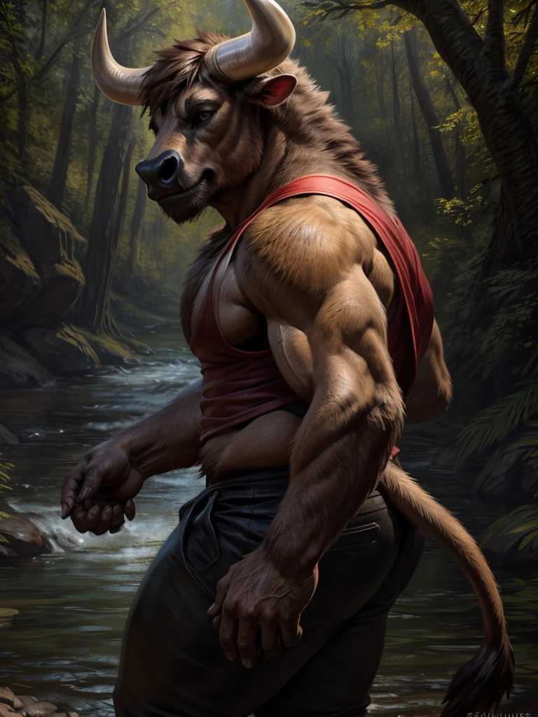 ((standing in the water)), take a bath, 4k, high resolution, best quality, perfect colors, perfect shadows, perfect lighting, bright fill light, (low-angle shot:1.2), posted on e621, furry body, solo, anthro maned wolf, male, tan belly fur, adult, ( buff, massive, huge, manly, masculine, heavyweight:1.4),((fully naked body)), wet , lube , tribal ,wet cloth, small white fundoshi, bulge,nipples , sweat, wet fur, ((correct anatomy)), (photorealistic fur, detailed fur, scars, epic, masterpiece:1.2), detailed forest background, forest, water steam, waterfall, warm tone, wolf tail, (by Taran Fiddler, colored by Kenket), (detailed maned wolf eyes:1.2), handsome face, attractive cool aroused face.