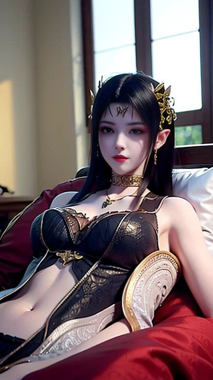 ((midynight, Need, 8K, tmasterpiece:1.3)), very beautiful queen, Slender abs:1,1, (Big breasts:1.2). ultra-detailed face, highly detailed lips, detailed eyes, double eyelid. ((Make-up face. Red lipstick)), jewelry intricately made of precious stones and beautiful hair, (((wearing a 24k gold lace necklace:1.4))), Super cute little face, very beautiful face, thin eyebrows, flawless beautiful face, ((black pupil)), very beautiful eyes, ((platinum blue eyes)), beautiful and detailed makeup, wet eye makeup, eyelashes, sharp nose, earrings,
((Naked. Naked. Naked)). Sit down. Raise both your hands straight. Lift your two armpits straight. Above head. Show the texture of your armpits. In front of the camera. Armpit detail. Smooth armpits. Fine. And good. Seductive armpits. Raise both your hands straight. Lift your two armpits straight. Above head. Show the texture of your armpits. In front of the camera. Armpit detail. Smooth armpits. Fine. And good. Seductive armpits. in front of the make-up mirror