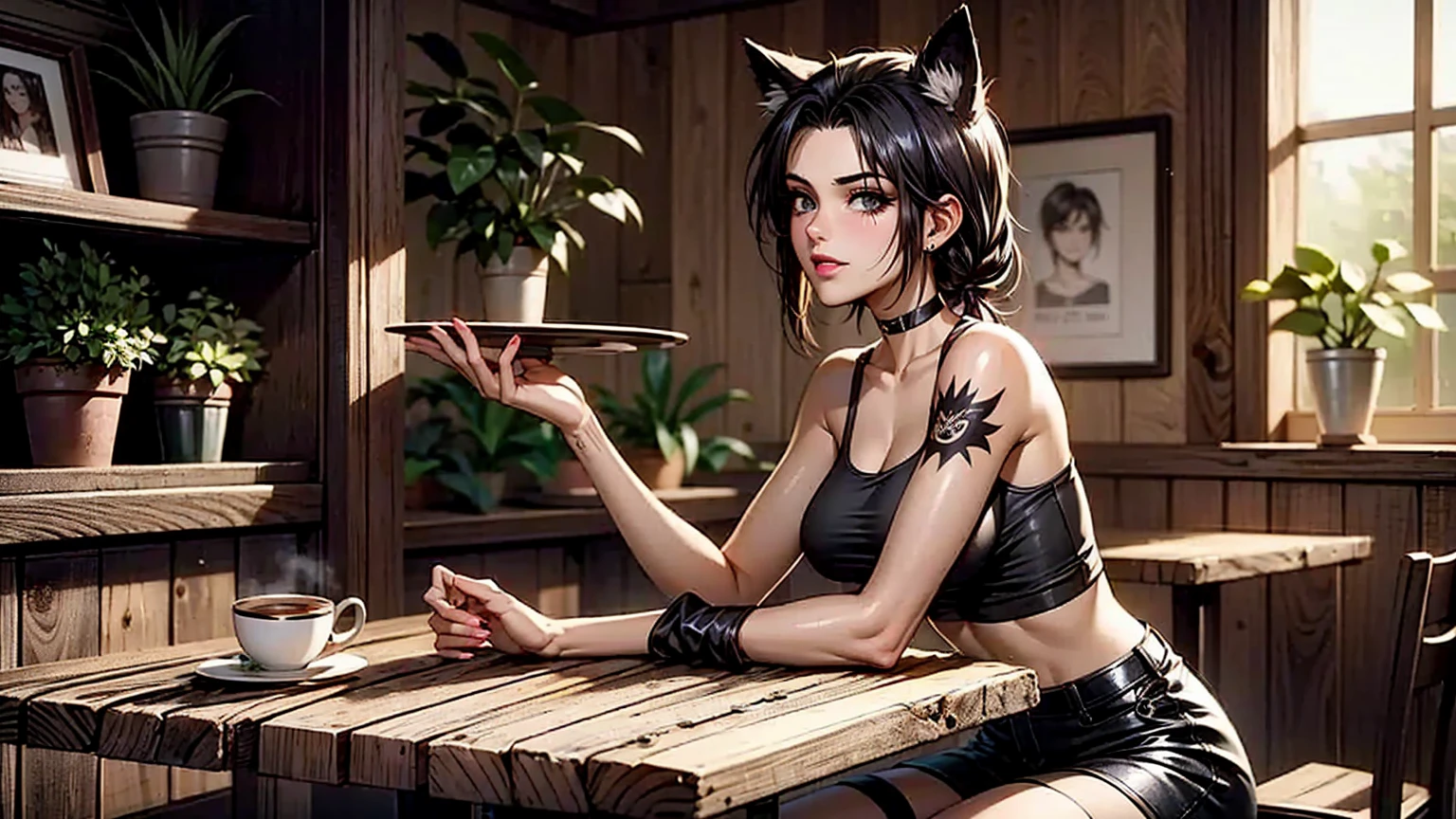 (masterpiece, best quality:1.2), 1girl, ((masterpiece, highest quality, Highest image quality, High resolution, photorealistic, Raw photo, 8K)), Retro Game, Nintendo, SEGA, Namco, Cyberpunk 1:25 miniatures，illustration，Side viewing angle，（（Side viewing angle）），Wear gold wire-rimmed reflective sunglasses，Carry future weapons，very happy，Side viewing angle，whole body，three-dimensional，octane rendering，Perfect face，Collagen texture((flowing hair))