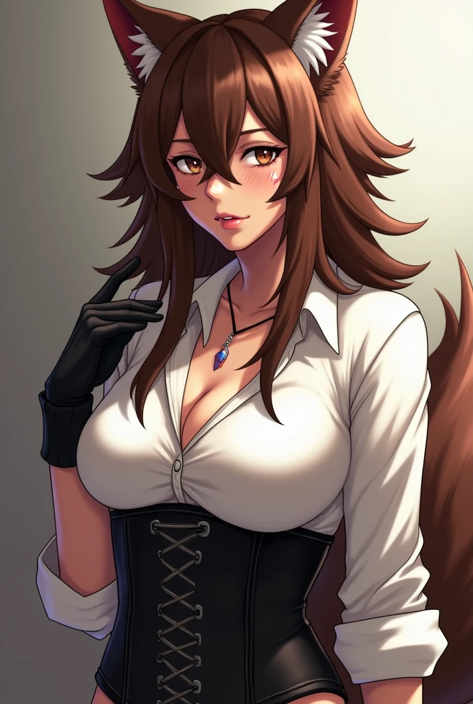 1girl, fine details, fox ears, fox tail, green eyes, dark brown hair, masterpiece, NSFW, stripper, , lewd, perverted, lustful, mature woman, sexy, posing, shiny clothes, revealing cloths,