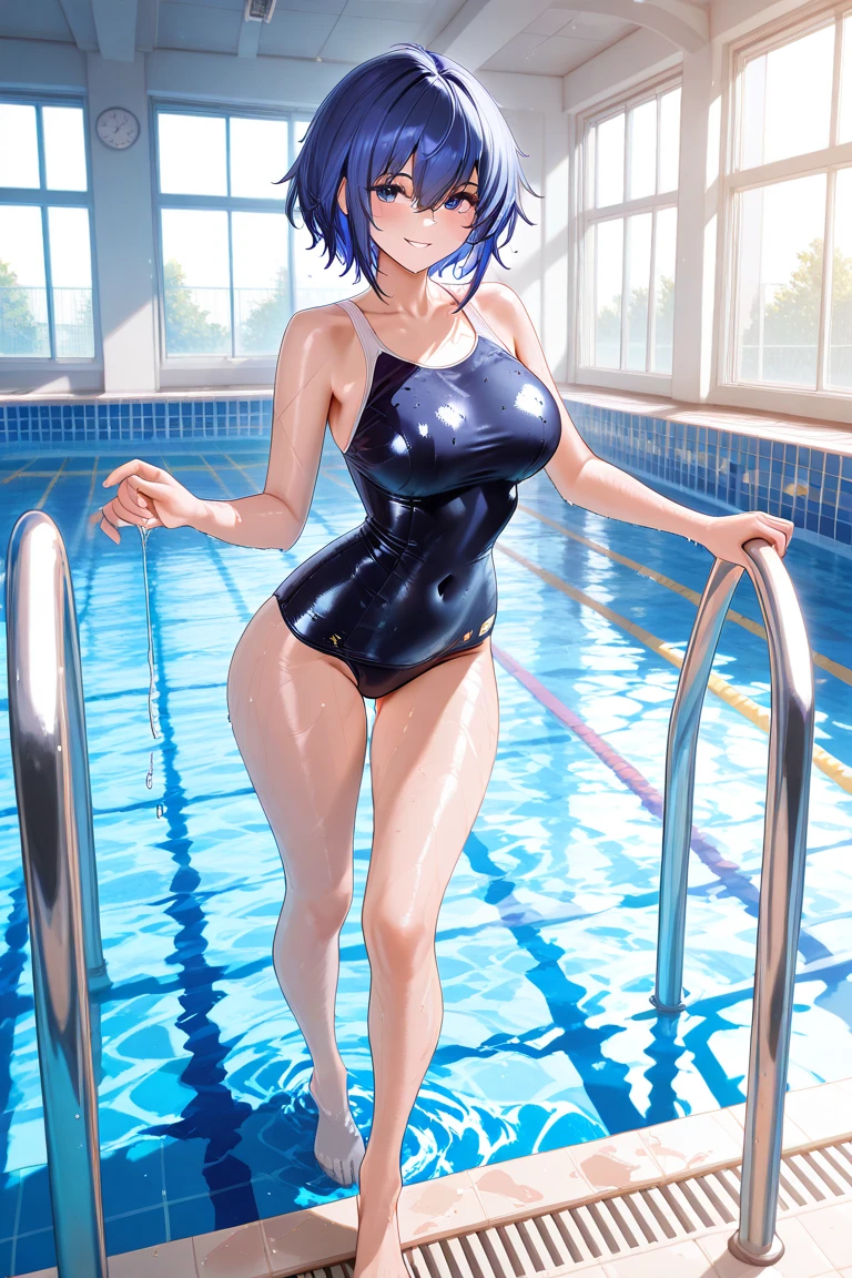 Perfect Anatomy　Highest quality,Highest Resolution,(((Shiny school swimsuit)))　To Love-Ru　Haruna Sairenji