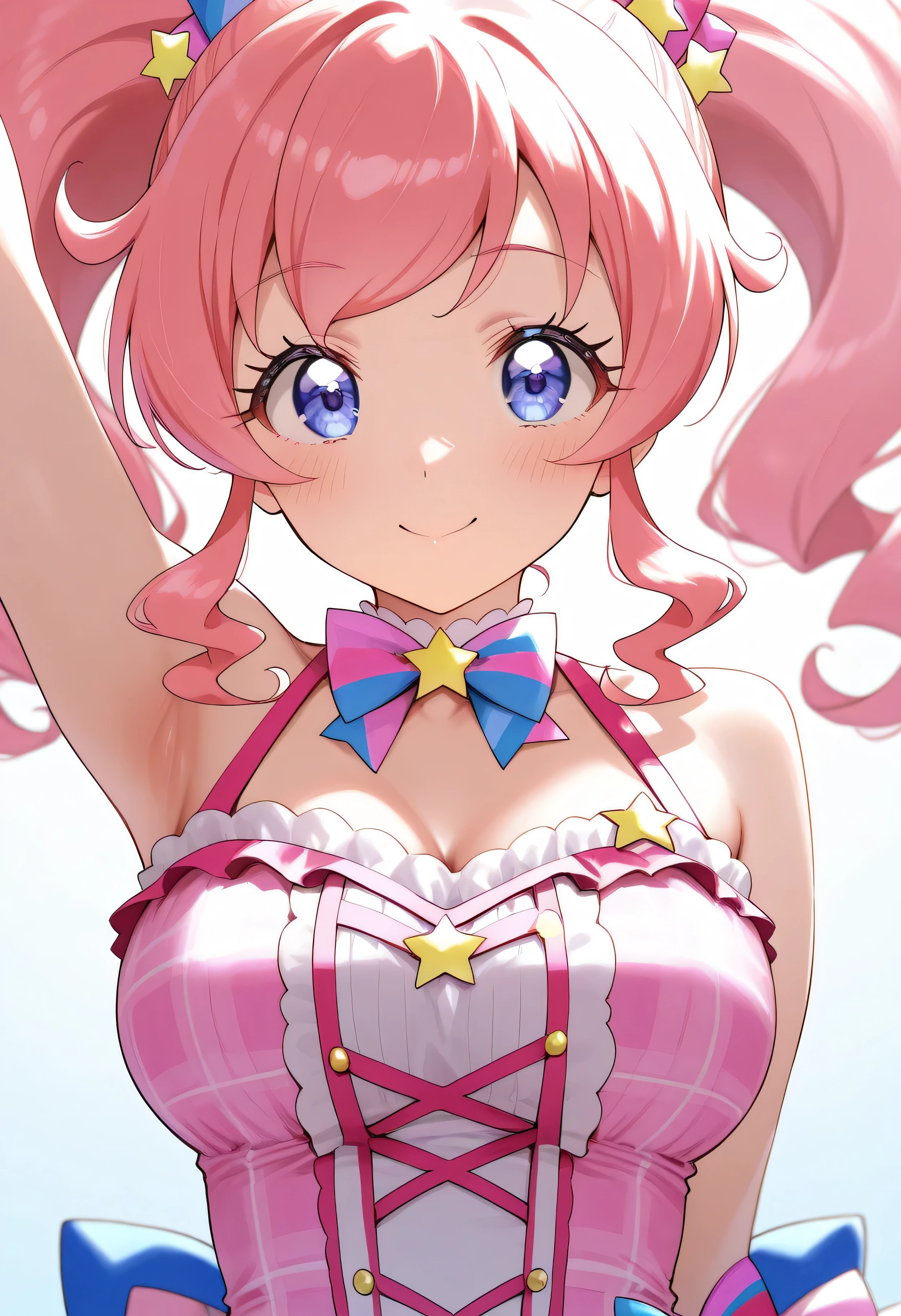 Big Lips, For Chestnuts, pinkの目, Japanese Face, Improve, Both sides up, hugeな胸, Wide Hips, sexy, pinkのテーマ, cute, be familiar with, pink room, To decorate, hit, Improve outfit, cute, Magical girl, Pleated skirt, Neckline, hugeなおっぱい, huge , Dynamic pose, Dynamic Angle, Wicked Smile, Next to the leopard, from the front, Big Ass 背面からのアングル, Big Ass, pink
