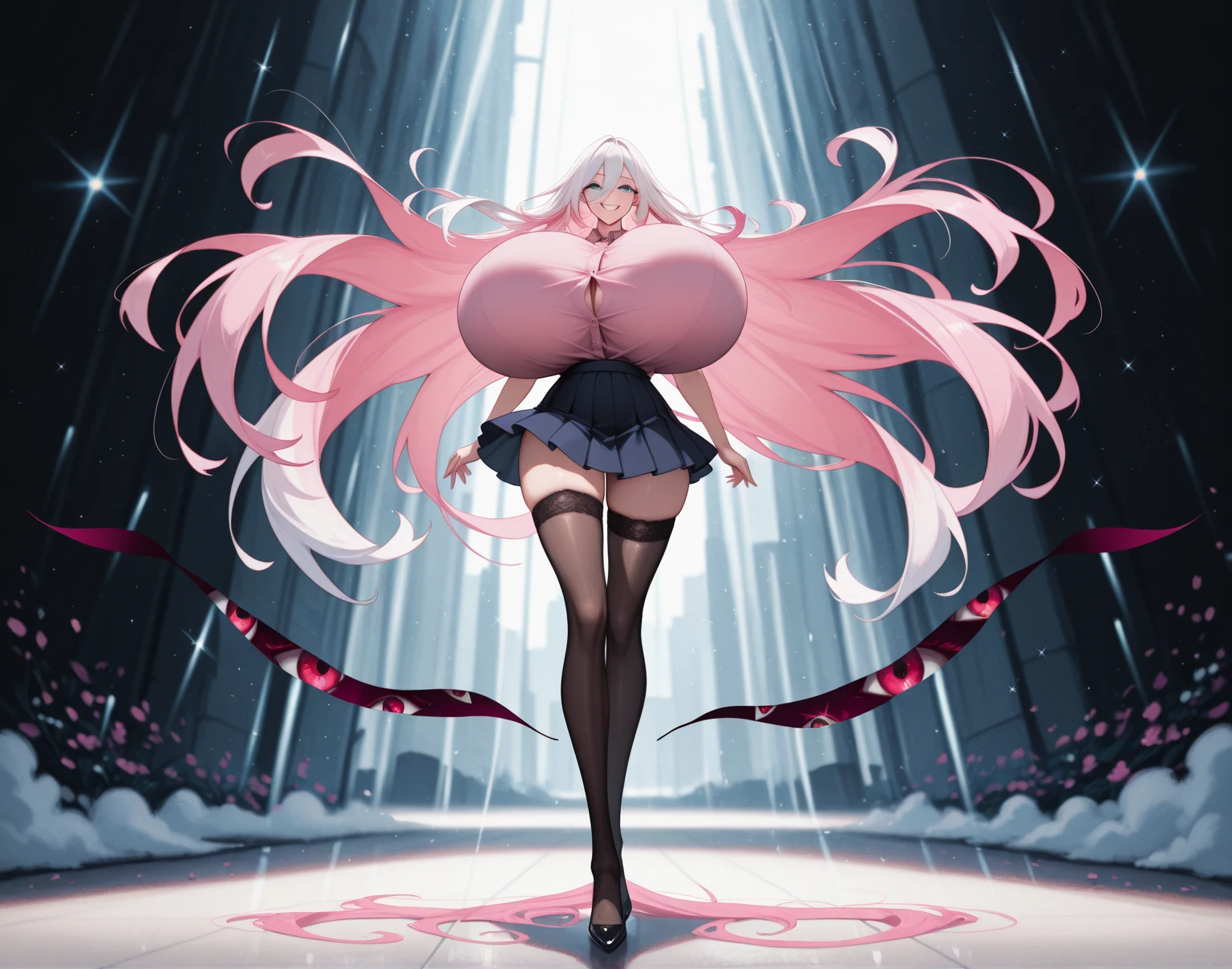 Akane Maruyama、Emotions are useless、(Idol、high school girl、 )、glasses、long straight hair、Lavender colored hair、camel toe、huge tit、Nipple Puffs、cleavage、Plump、Super big breasts、super big butt、Crappy AI、I like rabbits、Calculating、fluffy