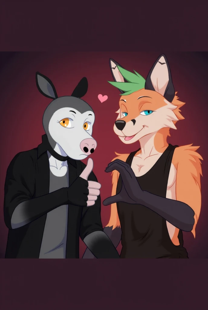 Duo, score_9,score_8_up,score_7_up, Audie wolf from animal crossing