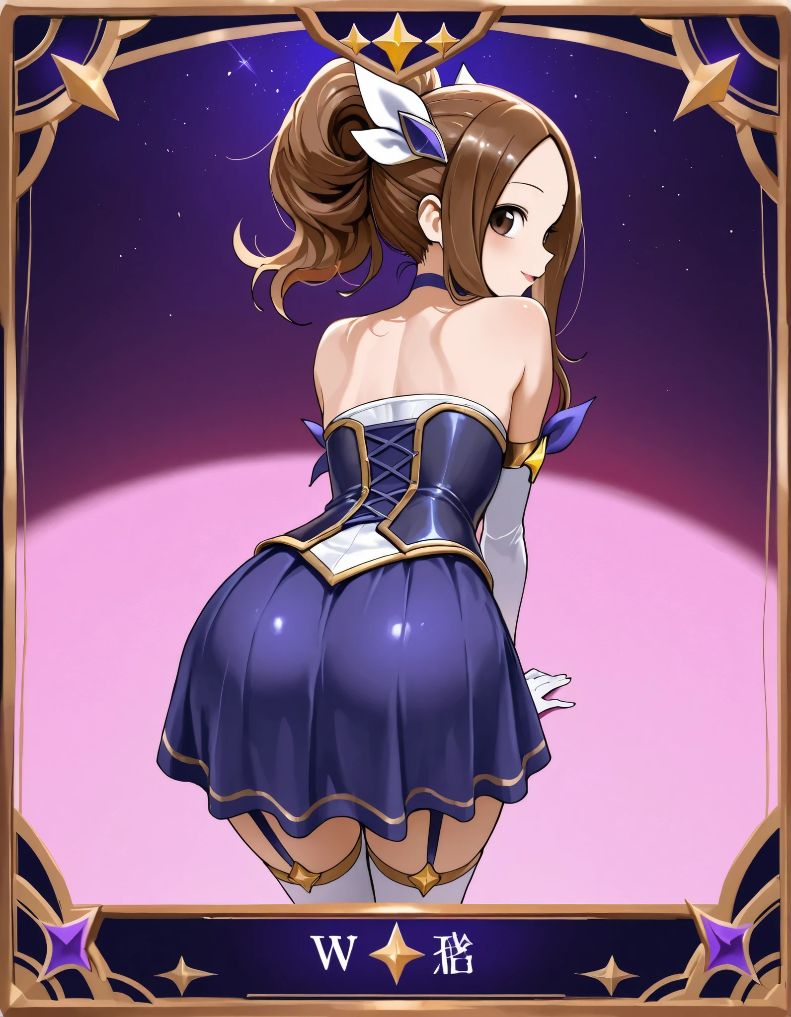 ((masterpiece,best quality, detailed)), cowboy shot, (1girl:1.2), solo, (seductive smile:1.3), breasts, standing, looking at viewer, (sea:1.3),(starry sky:1.3) ,