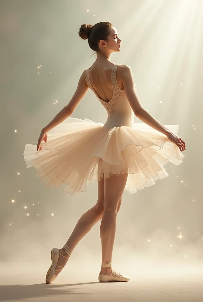 Ballet girl with mouth sealed