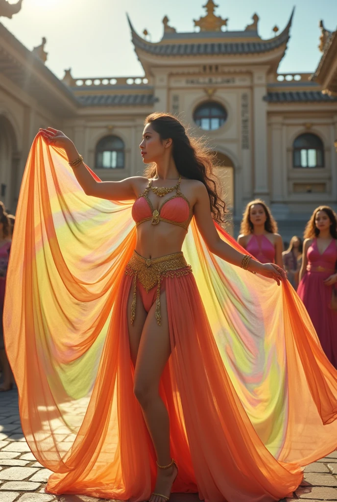8k brown hair Hispanic woman, full body, carnival, Brazilian, majestic, samba dancer, happy, (masterpiece, European and American three-dimensional facial features, full body, --auto
