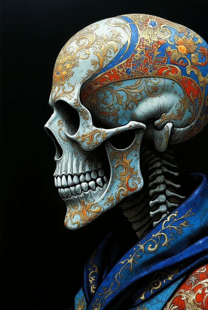 woman in a mythical forest, masterpiece, perfect face, intricate details, horror theme