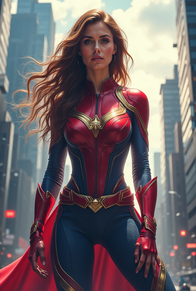 Tu peux me faire l'affiche d'une héroïne à travers cette image ?