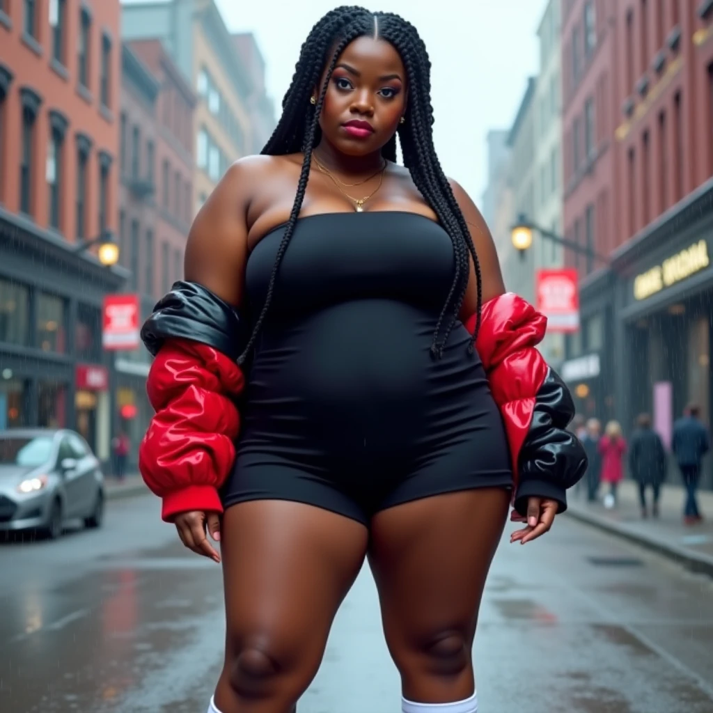 lizzo on a city street