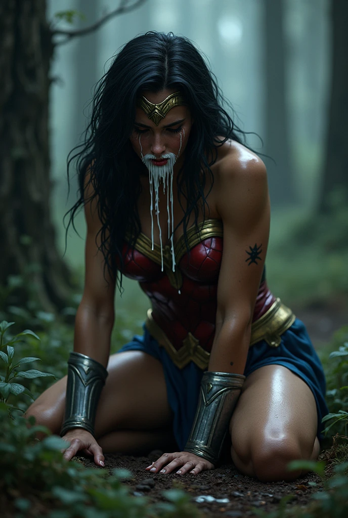 ((MULHER-MARAVILHA welcome to the farm, she is dragging a cart on the farm)), ((Emotional expression,expression of pain and despair, gritando de dor, Expression of suffering, olhos arregalados)),(Wonder Woman barefoot,in the middle of the mud, suja de lama), ((SUPERHEROINE WONDER WOMAN CORNERED IN FEAR), (She's crying a loa tem cabelo preto, ela tem cabelo longo)), ((She wears a thick metal necklace around her neck..)), (Ela esta vestindo roupas imorais, she is wearing indecent clothes), (obra-prima, melhor qualidade) 1.5, 1 garota, sozinho, (y, mulher bonita, rosto perfeito, olhos perfeitos), corpo inteiro. ((She's wearing starry lace pan ((She is weakly standing in the MUD, pernas abertas, tears running down your face)), ((Shibari)), bondage)), ((arms the back)), ((Totalmente amarrado)), ((Fortemente contido com cordas)), (((Emotional expression,expression of pain and despair, gritando de dor, Expression of suffering, olhos arregalados, expression of fear, corpo se contorcendo de dor))), ((full body view))