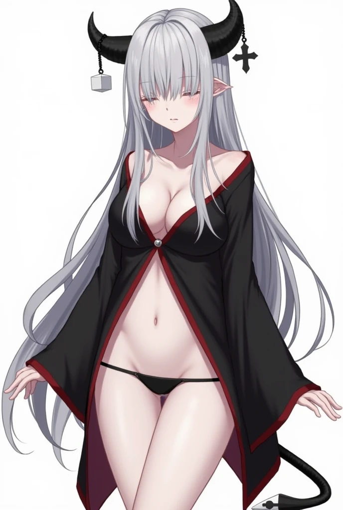 1 girl、naked、Cherry Blossoms at Night、Cherry blossom trees、Long Hair、Gray Hair、Black blindfold、Bran long coat、Ball gag、Take off your coat、Nipple piercing、Erect nipples