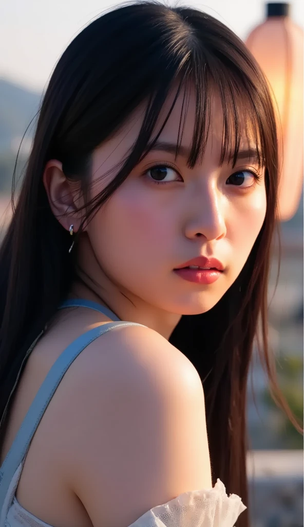20 year old cute Japan woman, ((Extremely precise and accurate anatomy:1.0)), (photo Realistic:1.4), (hyper Realistic:1.4), (最高品質のRealisticな肌の質感:1.4), (Improvement of quality:1.4), (Enhances the beauty of skin texture:1.1), clean and glowing skin, mesh, thin:1.2, (Realistic:1.3), Realisticなライティング, (Smoother lighting:1.05), (Improving the quality of cinema lighting:0.9), Backlight, A gentle light that illuminates the face, Ray Tracing, (Bright light:1.2), 32k, One Japanese woman, fine grain, Detailed face, (Film Grain:1.1), (Natural smile:0), (Accentuates body lines:1.1), High resolution, Natural look, Kind eyes, Enhances hair texture, Delicate light and shadow, Clear skin, Graceful Pose, Beautiful Eyes, Sharp details, Soft light reflection, Beautiful contours, Delicate skin tone, Fine hair texture, Natural background, Natural poses in everyday situations, Lora Style