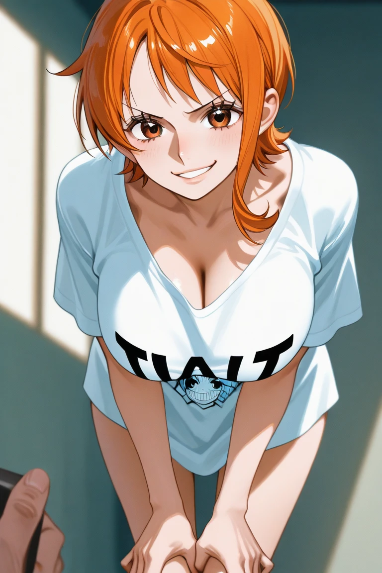 NSFW:1.2, ochaco_uraraka, 1girl, solo, blush_stickers, showing armpits, , open_mouth, looking_at_viewer, smile, :d, teeth, without shirt, neckless, blush, lying on bed, spreading legs, full_body, high_heels, detailed face, beautiful detailed eyes, beautiful detailed lips, extremely detailed eyes and face, long eyelashes, realistic, photorealistic, photo-realistic:1.37, best quality,4k,8k,highres, studio lighting, sharp focus, extreme detail description, professional, vivid colors, bokeh