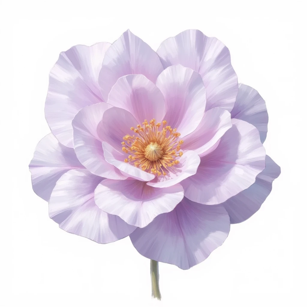 Create a flower that represents a pink and light blue mermaid, with precious stones, water, The flower is linked to a silver ring that has precious stones.,