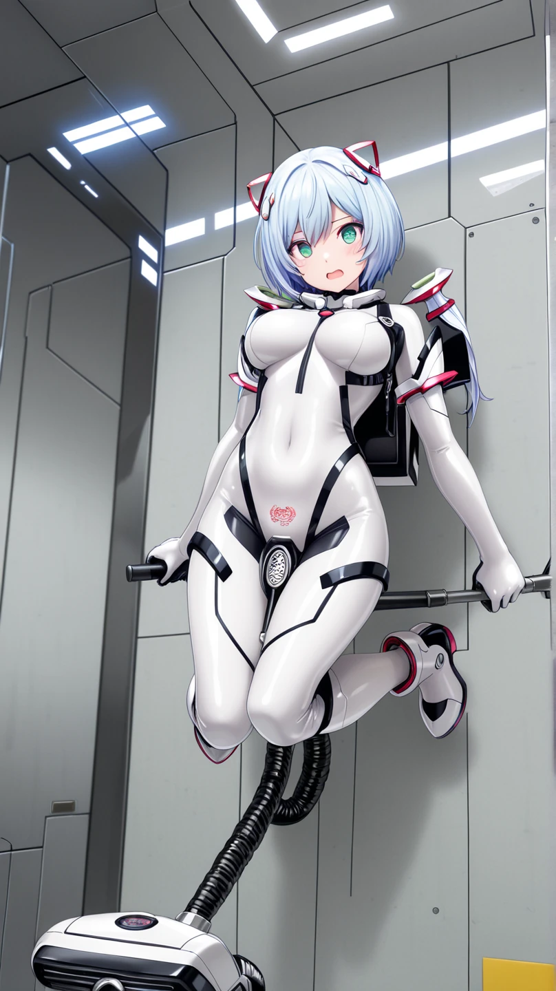 top-quality, Rei Ayanami, Blue hair,short-cut ,HCup Breast、red blush,girl having rape sex,,Vaginal ejaculation,Crying face,Penis insertion in pussy belly bottom,Fornication,Orgy,gang-rape,supine plug suit, White bodysuit,