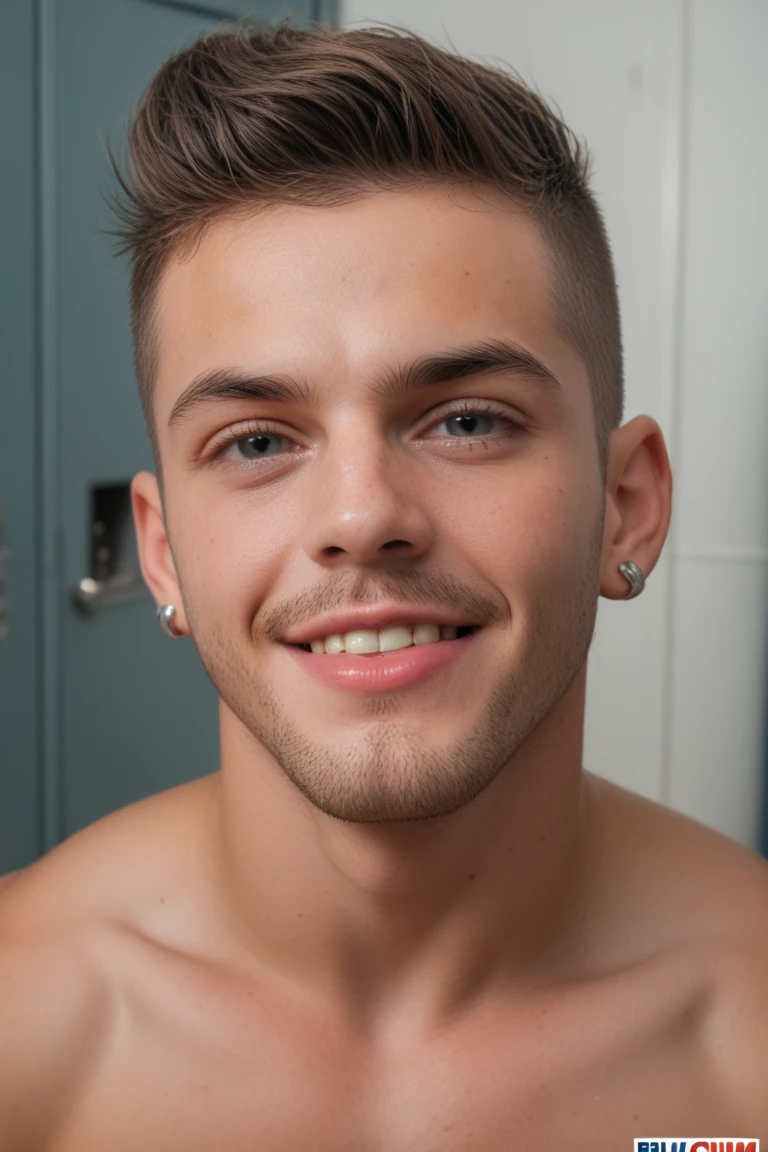 dois pequenos s afro-americanos, rostos de garotos inocentes, super sexy e muito lindo, ambos deitados no chuveiro se beijando, sexy lycra underwear, piercing na orelha direita, alta qualidade, melhor qualidade, pele molhada preta super detalhe, sexy, beautiful abs and beautiful legs and a big hard penis detailed, vontade de gozar, Expression of ecstasy, lust, thin, detailed lips, e em forma. Image quality is of the highest standard, with ultra-detailed features and a realistic look. Colors are bright and vibrant, improving overall aesthetics. The lighting is soft and natural, casting a soft glow in the boys' eyes focusing on the camera.