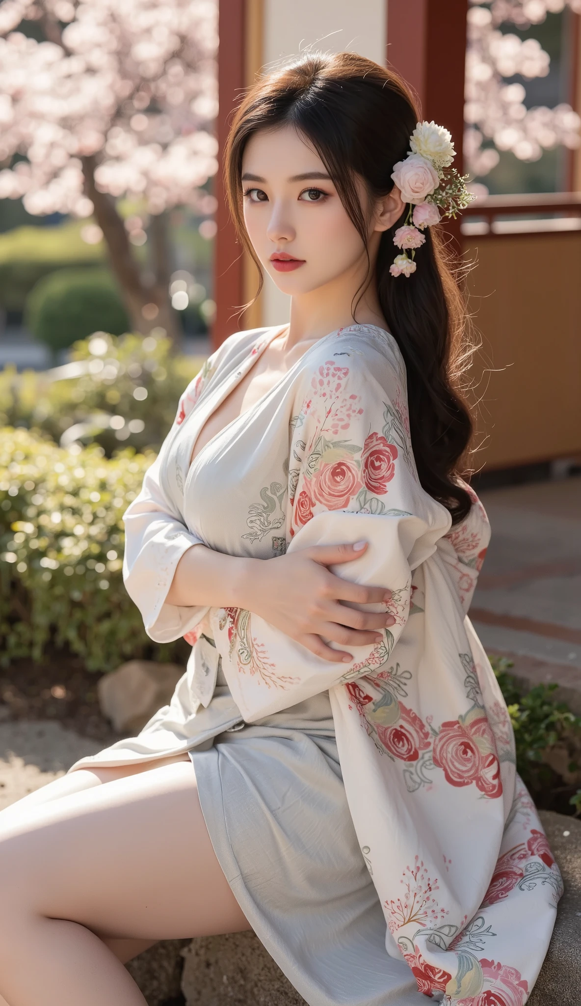 Beautiful Japanese, voluptuous body,fullbody 