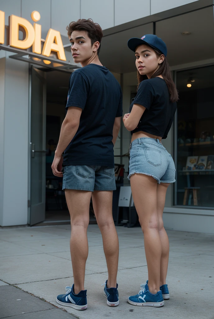 photo of a couple, 22 year old male, 178cm tall and 21 year old female, 165cm tall
