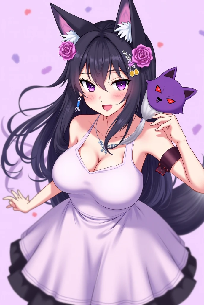 margie simpson, solo, animal ears, animal hands, tail, cat ears, blue hair, big hair, long hair, cat tail, breasts, claws, open mouth, hand on hip, fangs, full body, large breasts, fur, standing, signature, navel, cat girl, green eyes, mature woman, (shonen anime style, masterpiece, Best Quality, Extremely Detailed, Ultra Quality, 4k) nude, naked, large breasts, awe BREAK pink hair) sharp focus, full body portrait, full body photo, flat lighting, super beautiful sexy woman , very beautiful Greek woman, perfect body:1,1, 24 years old