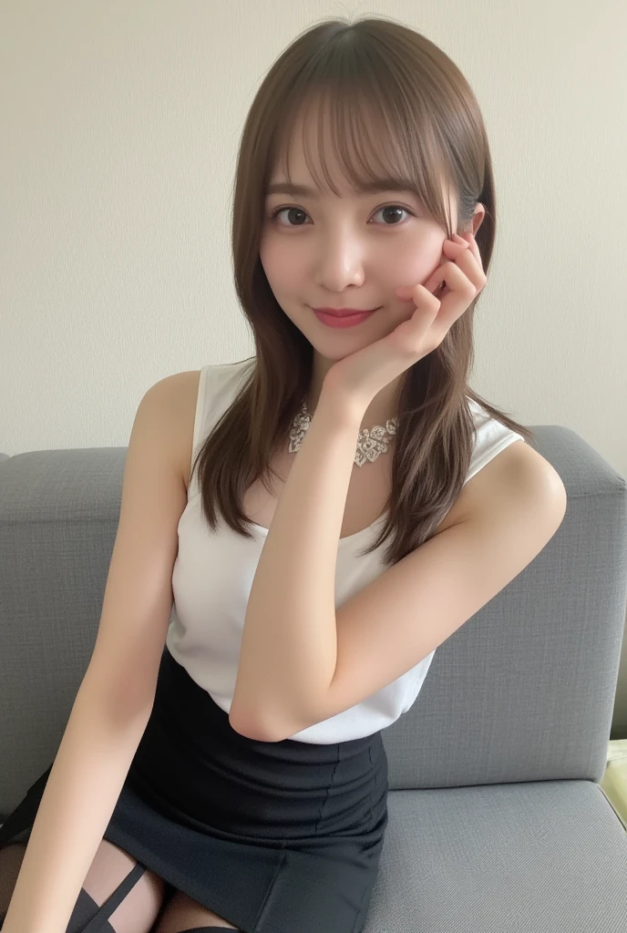 ((drooping eyes、Are standing、Medium Hair、服の上からでもわかるBig Breasts、Both hands are in front of the belly button、A photo of panties visible through a short polo shirt、Roll up your shirt with your hands、She is wearing a white polo shirt and luxurious white panties.、:1.4))、In the living room、Cream Hair Color、Her huge breasts are obvious even through her clothes...、Small earrings、Light brown hair color、:1.4））、Shiny Hair、Light beige hair color、Background Blur、Light brown hair、｛｛Cowgirl Shot｝｝、（（Close-up shot from the waist up、Big Breasts:1.4））、Big Breasts、にっこりsmile、服からでも分かるBig Breasts、Cowboy Shot、素敵なsmile、（（Revealing clothing））、Full body photo、ring、Tuck your hair behind one ear、Silver Necklace、smile、Caustics、Highly detailed photos、Big Breasts、Super no makeup、(8K、RAW Photos、Highest quality、masterpiece:1.2)、(Realistic、Realistic)、1 Girl、((Big Breastsショートヘア、Looking into the camera:1.4))、Hair blowing in the wind
