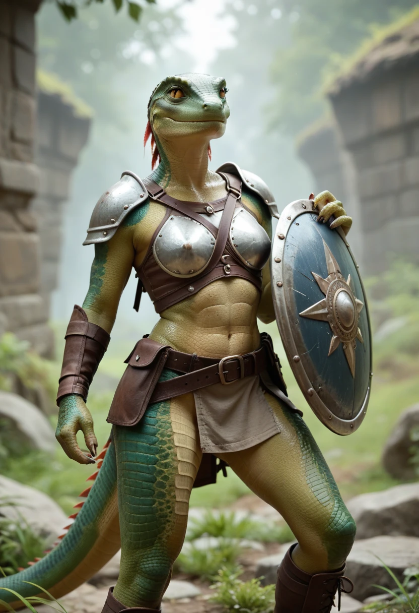 personification of lizards 、A warrior with a shield、Lizard Woman ...