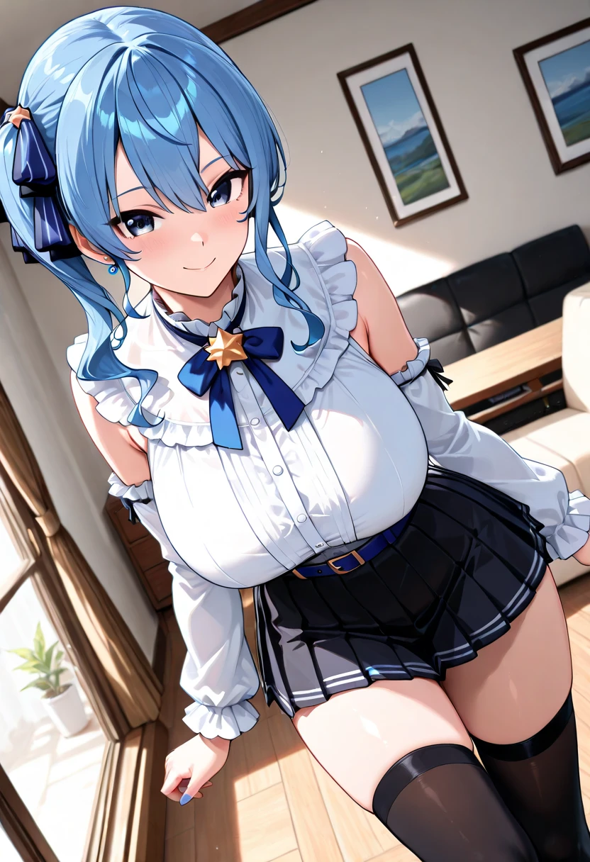 HAZUKIYUZUKO
BLUE HAIR, BANGS, SHORT HAIR, BLUE EYES, , Big Breasts, Live Stage, uniform nipple