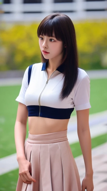 (((The color is dark navy blue only panties)))、((white t-shirts))、((1人))、(((short-hair)))、((Pose cutely))、((Gymnasium Court))、((18 year old beautiful girl))、A slight smil、((Outstanding style))、A sexy、Photorealsitic、Beautiful detailed eyes、Hyper-Realism、highcontrast、Ultra HD、realistic skin textures、Top image quality、top-quality、超A high resolution、Fine details、Very meticulously