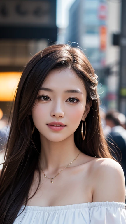 (masterpiece, best quality:1.2), 1girl, solo, beautiful, realistic, film grain, new york background, day, natural light, breasts naturais_c, highly detailed bright eyes, ultra quality, sharp focus, sharp, center of frame