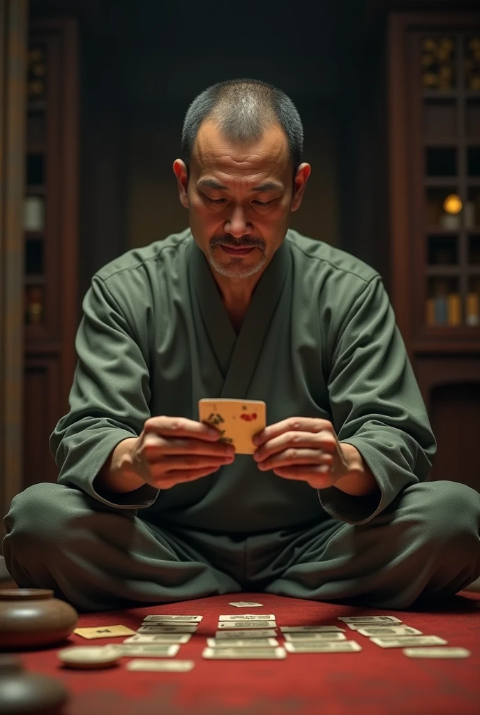 "yakuza with intricate full body tattoos wearing a traditional kimono"