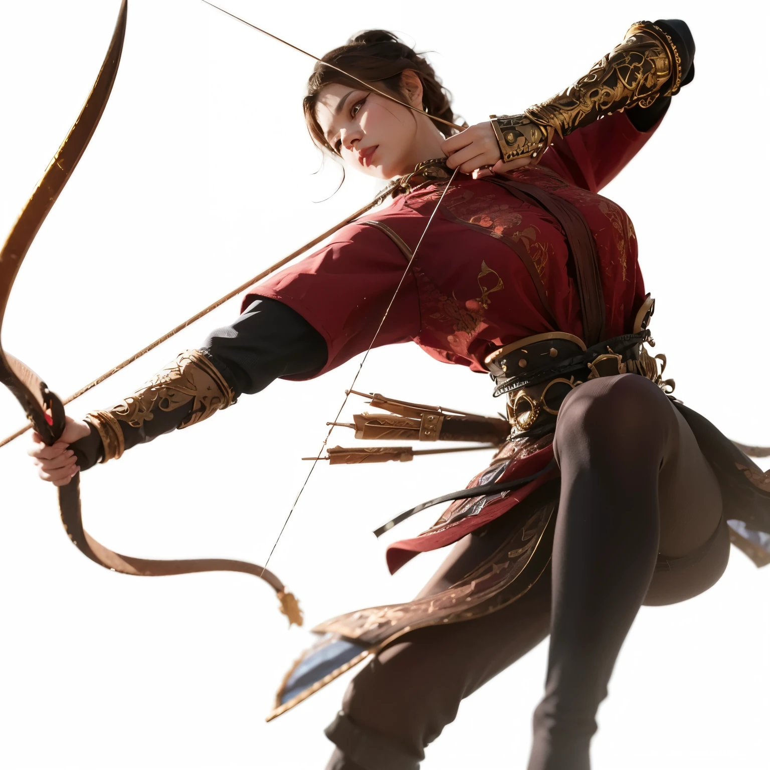 Front view of a woman,H cup, are perfectly detailed,has exquisite facial features, Clothes are exquisite , Game Character Design ,3D Rendering