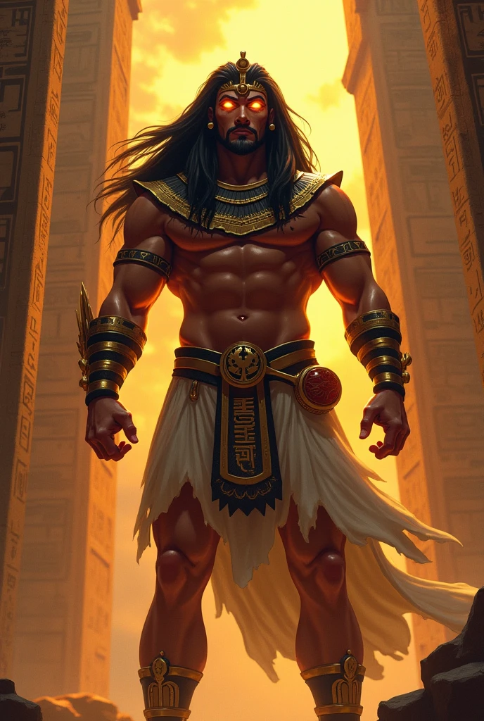 Egyptian Pharaoh dark strong handsome dark eyes