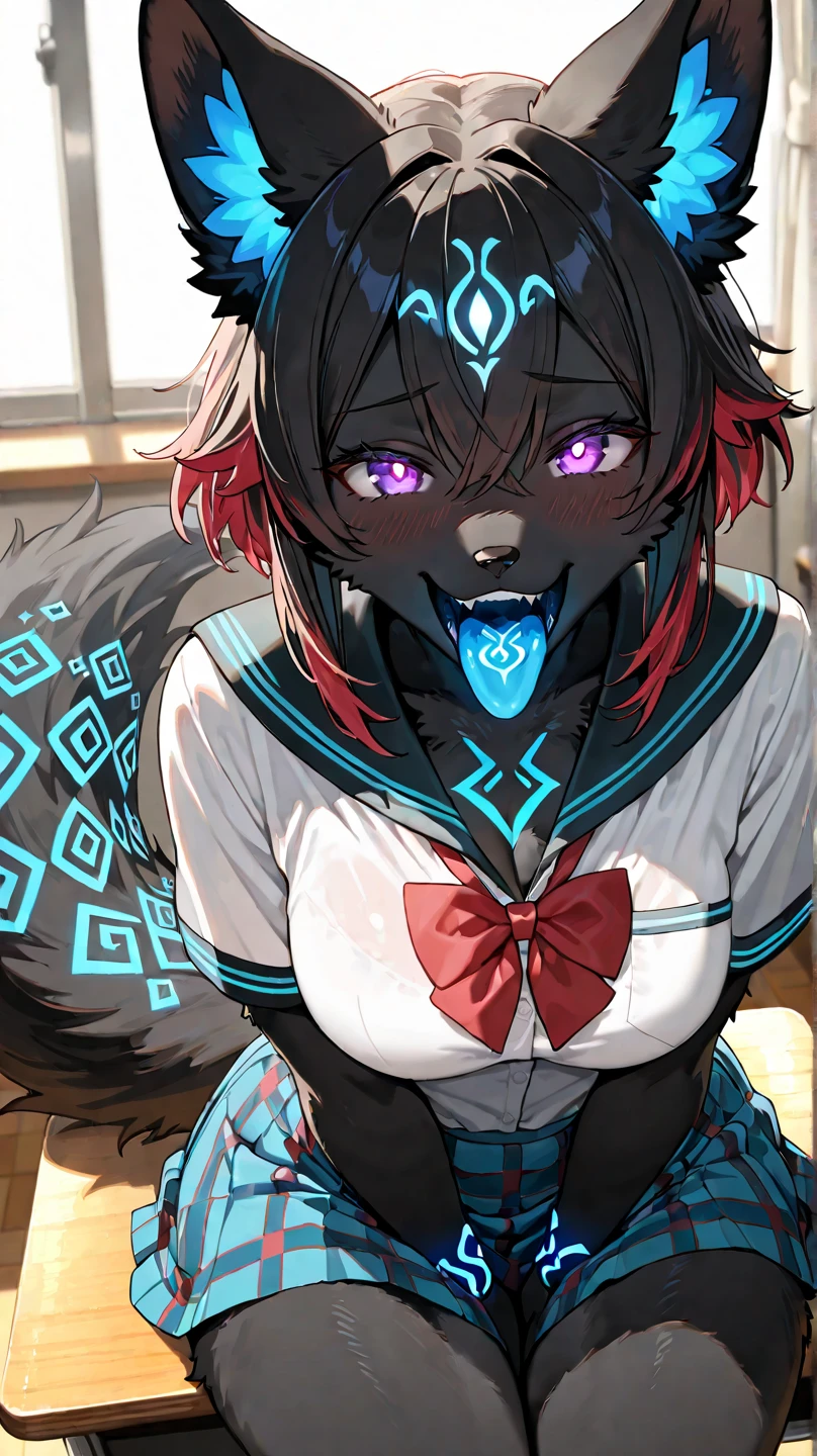 Snow fox, Succubus, Vampire, Deep dark blue hair, Succubus sexual tattoo, Deep dark blue jacket, Demon sexual tattoo, Nude, Deep dark blue Earphones, Young girl, Young, Full body, Fur body, Collar, Long hair, Character, Necklace, Furry, Winter, Space time, Soft, Lofi, Master plece, fox ears, fox ears, shy, shy, sleepy, Surrealism, 8k, super detail, full Succubus sexual tattoo, full Demon sexual tattoo, blue eye, glow eye, succubus sexual tattoo 100%, demon sexual tattoo 100%, shy, vampire tooth, NSFW, glow succubus sexual tattoo,4 fox ears, deep dark blue fox ears, light blue twintails, heart-shaped eyes, 10 year, femboy, shota, succubus tail, cloth glove, succubus of love, star eye