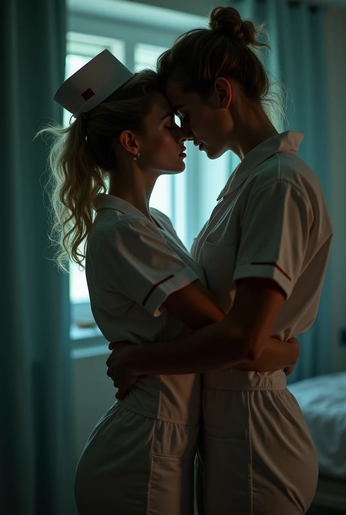 A girl in nurse costume having sex with her boyfriend and she had big boobs and his boyfriend squeezing them when he is fucking her make 5 minutes video