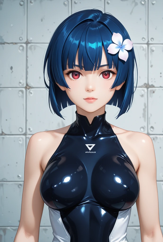 Masterpiece, best quality, 16k resolution, NVIDIA RTX Ray Tracing technology, Create a 4K resolution, ultra-realistic, and extremely detailed artwork, award winning, retina, soft light, sharp focus.(hyper-realistic:1.4) , (full body:1.5), (((solo)))
Rem from rezero, (remrin), blue hair, short hair, (hair over one eye:1.3), blue eyes, Nlue bikini, detailed bikini, happy
looking at viewer, strongly ashamed, embarrased, blushing, epic, cinematic, dramatic, reflective, shining, purple glow, big breasts, cleavage, sexy, modeling pose, turned
smooth perfect skin, smooth_skin
Beautiful、(red blush)、big breasts,
FULL BODY SHOT, ultra wide angle, textured skin, face detail, clean skin, perfect hands, perfect anatomy, anatomically correct