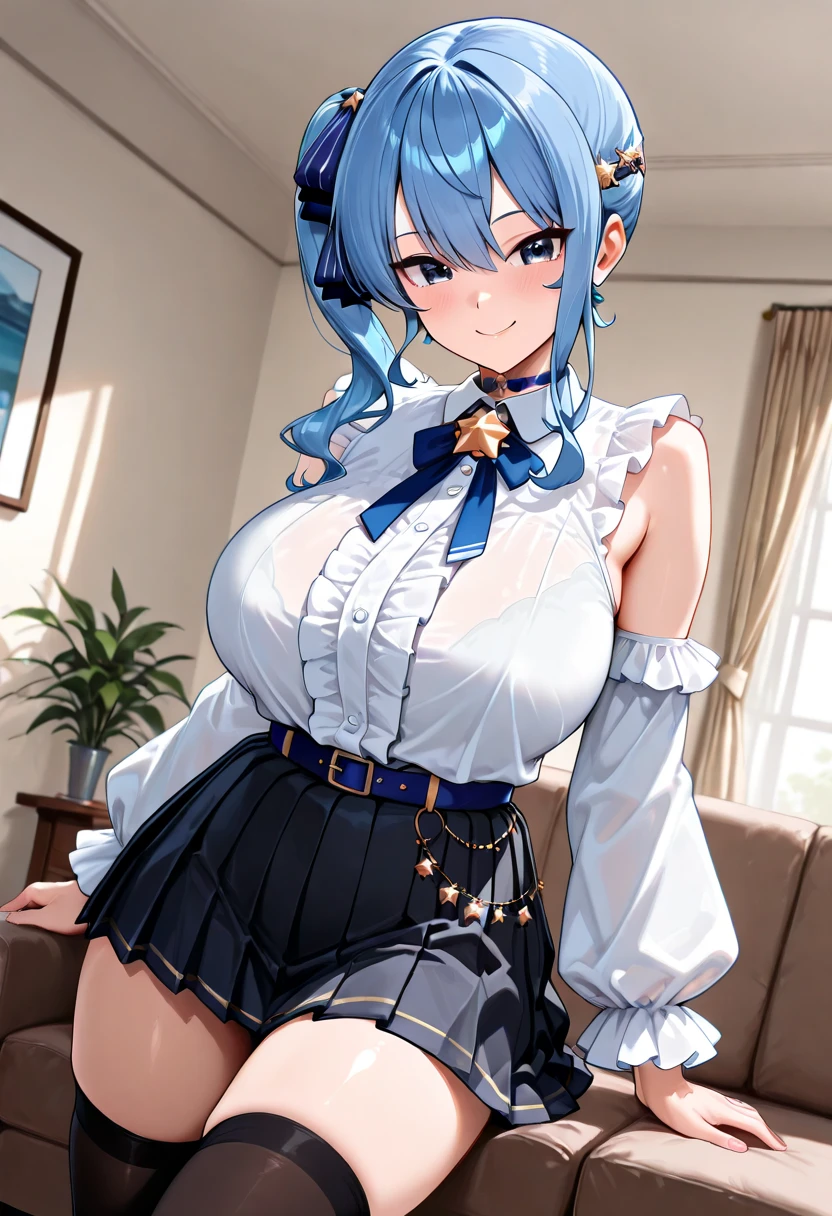 gran calidad ++ Extremely detailed high resolusionolution, very aesthetic, ojos expresivos, (((Cara perfecta))), (((face symmetrical))), ((good anatomy)), (((manos perfectas))), (((8k))), UHD, Fondo de pantalla HD, (((alta calidra detallada, (((((1girl)))))), solamente, Obra maestra, La mejor calidad, high resolusion, Altamente detallado, (illustration), hermosos ojos detallados, (((combatant))), ((((Date A Live)))), (((itsuka shiori))), (((natsuru senou))), ((((itsuka shidou)))), (((blue hair))), (((brown eyes))), (((straight hair))), (((long hair))), (((anime))), (((mature female))), (((gigantic breasts))), (((offices))), labios brillantes, They are smiling, guantes largos de raso blancos hasta el codo, cuerpo completo, Guantes blancos de codo, Dedos detallados, Dedos precisos, Manos no antinaturales, strange eye,