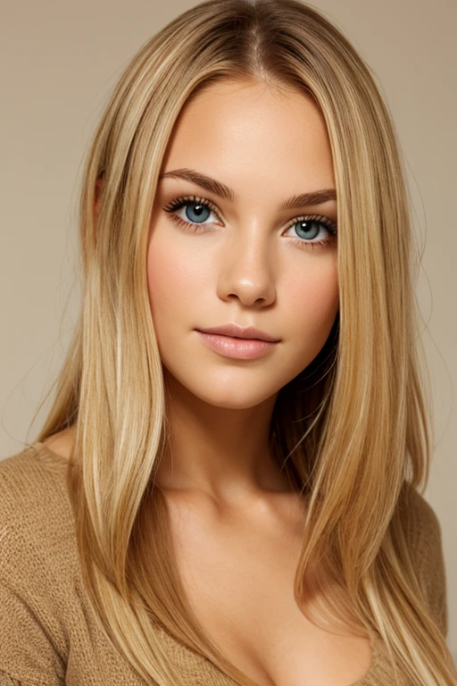 A young  with a blonde hair pink eyes 