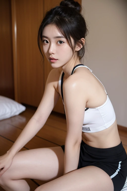 Mature Milf Young,ponytail,Office Clothes,Age 35,Erotic style,So cute,whole body,Perfect face with soft skin,Gorgeous long brown hair,8K resolution,Ultra-realistic,Super detailed,high quality,Erotic beautiful immature woman in fashionable clothes,(Look at the viewers)