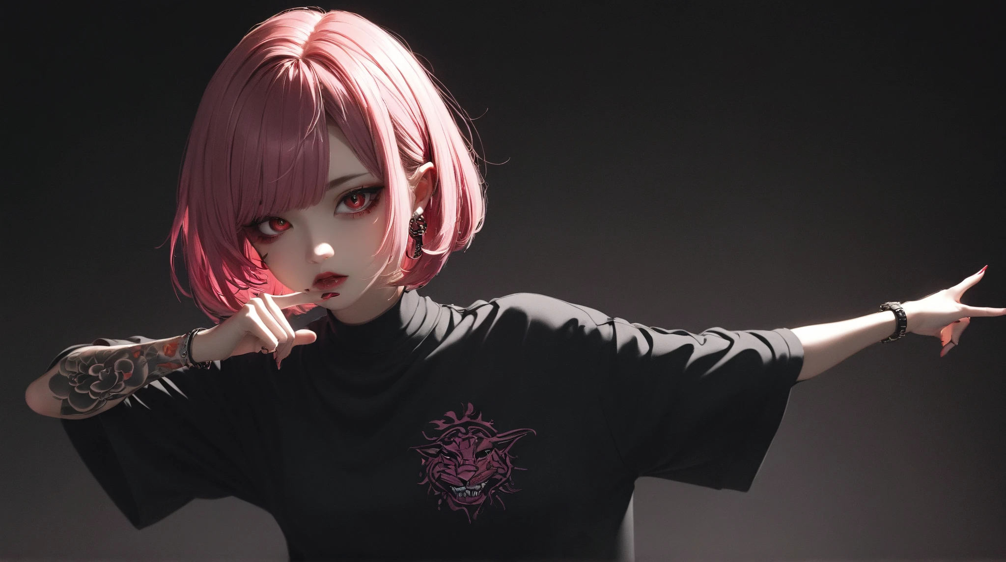 jacket,blood_on_clothes,black_jacket,1boy,pink_hair,male_focus,highres,turtleneck_sweater,red_eyes,open_jacket,blood_on_face,procreate_\(medium\),saibou_shinkyoku,blonde_hair,sputniklover-1,closed_mouth,art_program_in_frame,blood,turtleneck,ribbed_sweater,sweater,multicolored_hair,open_clothes,procreate_\(software\),atou_haruki,profile,smile,brown_sweater