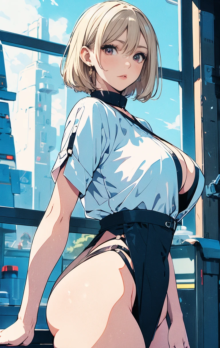 (Low Saturation:1.5),anime,1girl,pov,masterpiece,Awards, high quality,High resolution,HD,4K,8K,high quality,portrait,simple background,closeup upperbody,white clothes,Independently deformed breasts,shruged,viscous paint,(swiping breasts:1.3),oily skin,Slimy Cleavage,(Cleavage Bulge,deformed to flat breasts:1.4),(Medium breasts:1.2),Compressed chest,camisole,Crop tops,(Enhance breasts pose:1.3),sriped strap,perspective,perfect skin,smile,