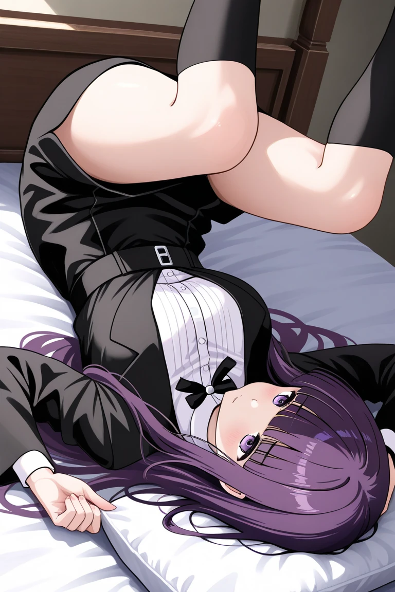 Hanekawa Tsubasa is dressed as RWBY&#39;s Blake、、glasses、black hairの、big breasts、 (black hair, brown eyes, round face), big breasts, With ribbon, (blush your nose, Naughty, half-open eyes, drooling),on the bed in the infirmary, [full body shot]、BDSM、Lots of love juice、pale pubic hair、wearing a black dog collar,full body shot,wide open legs、Glasses、hands tied above the head、head to toe shot、hand flail、fetters、Squirting、Squirting、There are many in the body,Under the tropical sun、Compete for big breasts in the bright sunlight、compressed the chest with a rope.、woman in chains、I looked at it a little from the side........、hips move up and down、chest moves up and down、cry in pain、Pee、((masterpiece)), ((highest quality)), (Super detailed), ((cute)), cute, (Lovely), ((very detailed)), 4K, (8K), highest quality, (beautiful), anime style、pink nipples、