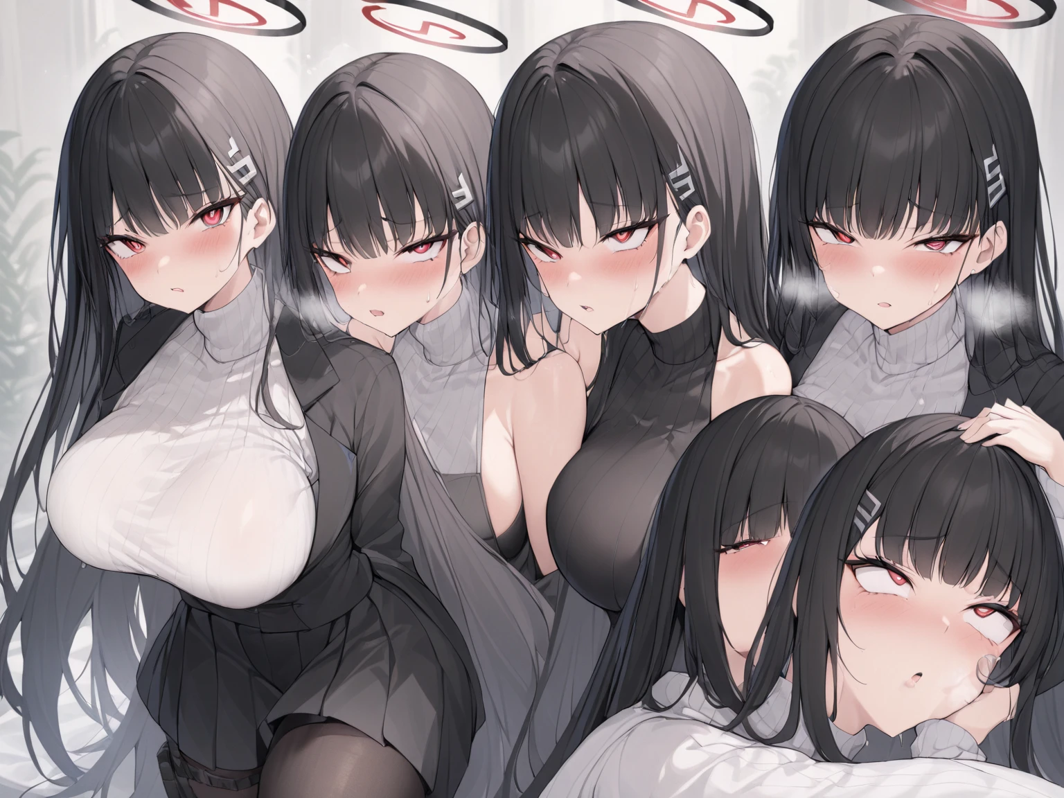 masterpiece, 最high quality, High resolution,  Final Fantasy 7、Tifa Lockhart、Black torn clothes 、Black ripped pantyhose、Dark church at night、sexy、Wearing a mini skirt、Thin legs、Big Breasts、Slim figure、high quality　CG Tone、Torn black panties、Surrounded by sadistic women、Sitting in a chair and being restrained、Black blindfold、While wriggling the body、trembling、Insert the vibrator into the genitals、Forceful spurt of clear fluid from the genitals、The women around me poured lots of clear lotion on me..、Intense orgasm moment、panting loudly、Please open your mouth wide、黒いsexyな服